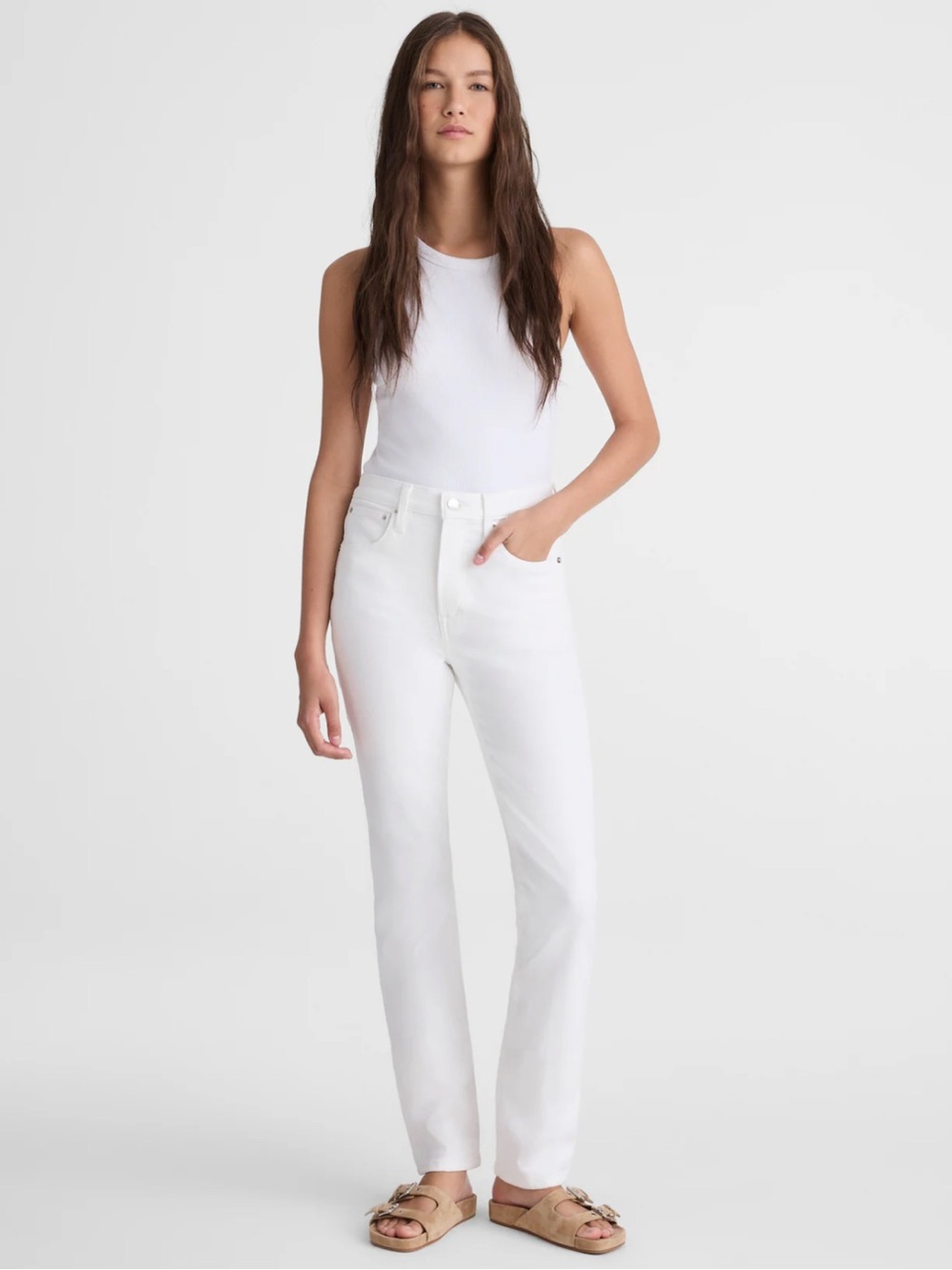 Madewell White 10" High-Rise Skinny Jeans